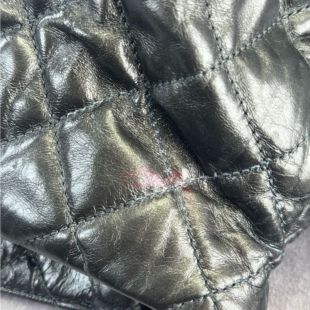 Chanel Gunmetal Leather Chain Me Quilted Bag - Picture 9 of 16